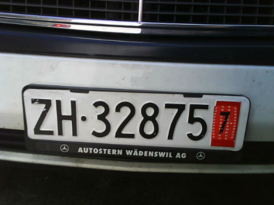 switzerland licence plate
