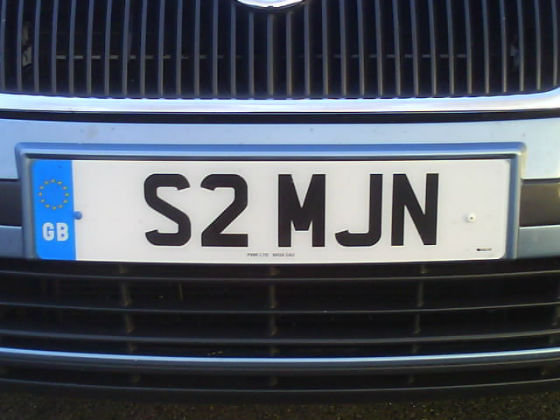 united kingdom licence plate